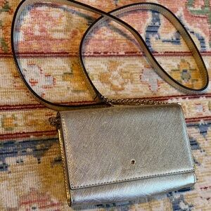 kate spade Metallic Gold Crossbody Bag